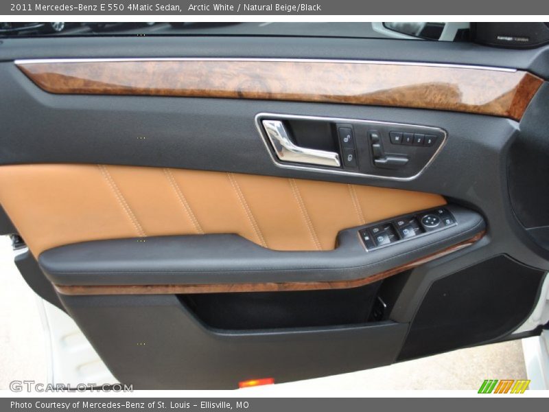 Arctic White / Natural Beige/Black 2011 Mercedes-Benz E 550 4Matic Sedan