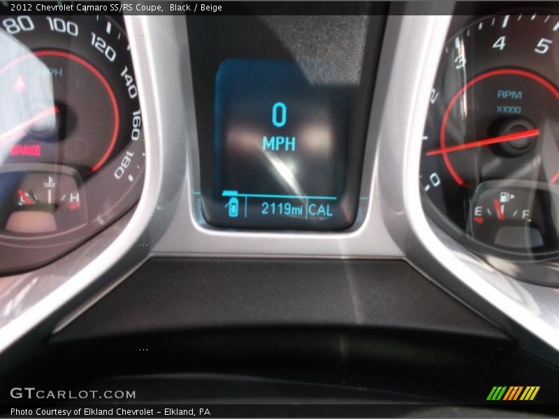 Black / Beige 2012 Chevrolet Camaro SS/RS Coupe