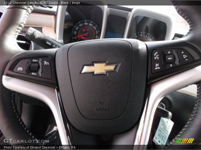 Black / Beige 2012 Chevrolet Camaro SS/RS Coupe