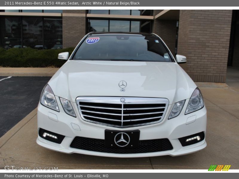 Arctic White / Natural Beige/Black 2011 Mercedes-Benz E 550 4Matic Sedan