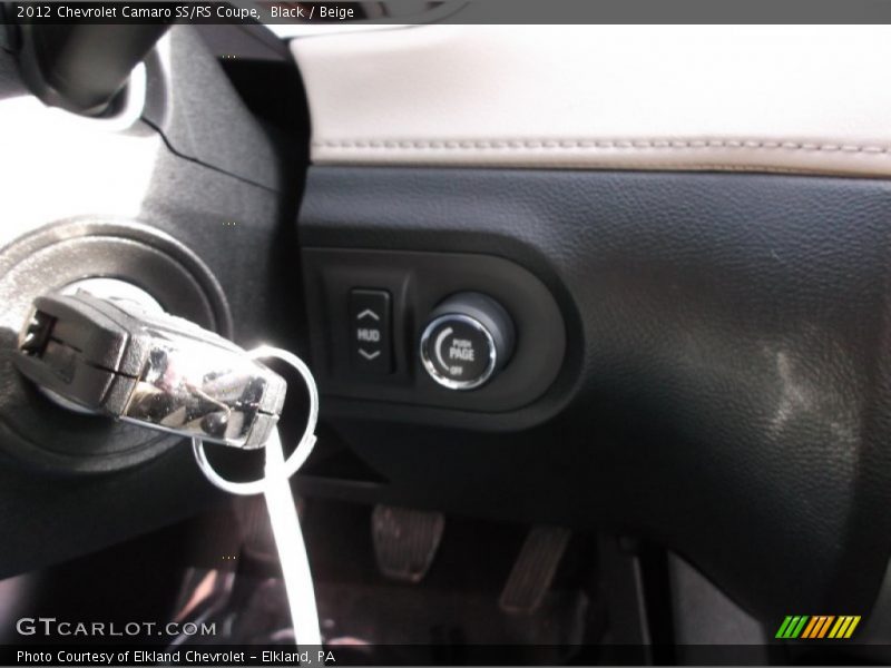 Black / Beige 2012 Chevrolet Camaro SS/RS Coupe