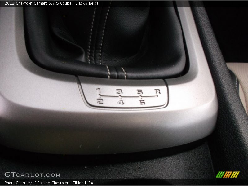 Black / Beige 2012 Chevrolet Camaro SS/RS Coupe