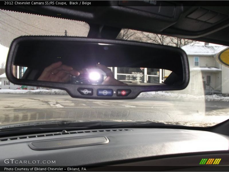 Black / Beige 2012 Chevrolet Camaro SS/RS Coupe