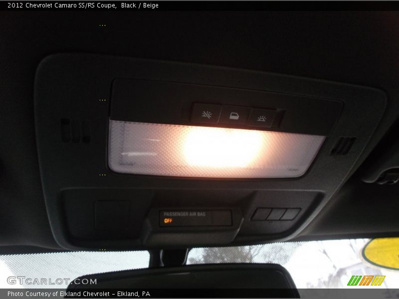 Black / Beige 2012 Chevrolet Camaro SS/RS Coupe