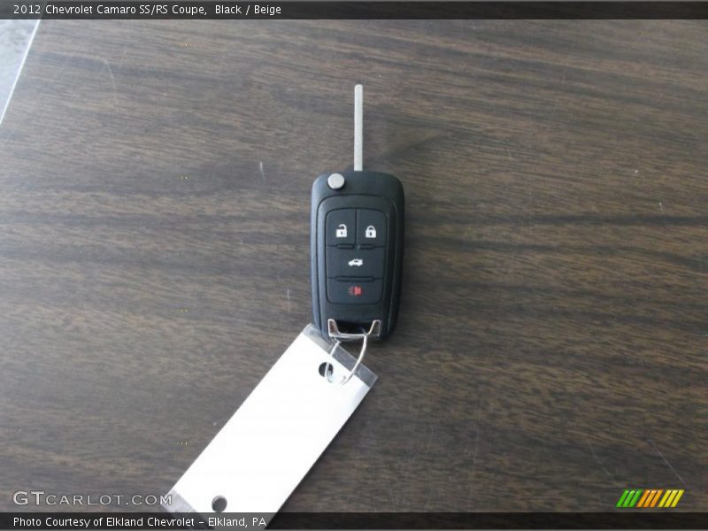 Black / Beige 2012 Chevrolet Camaro SS/RS Coupe