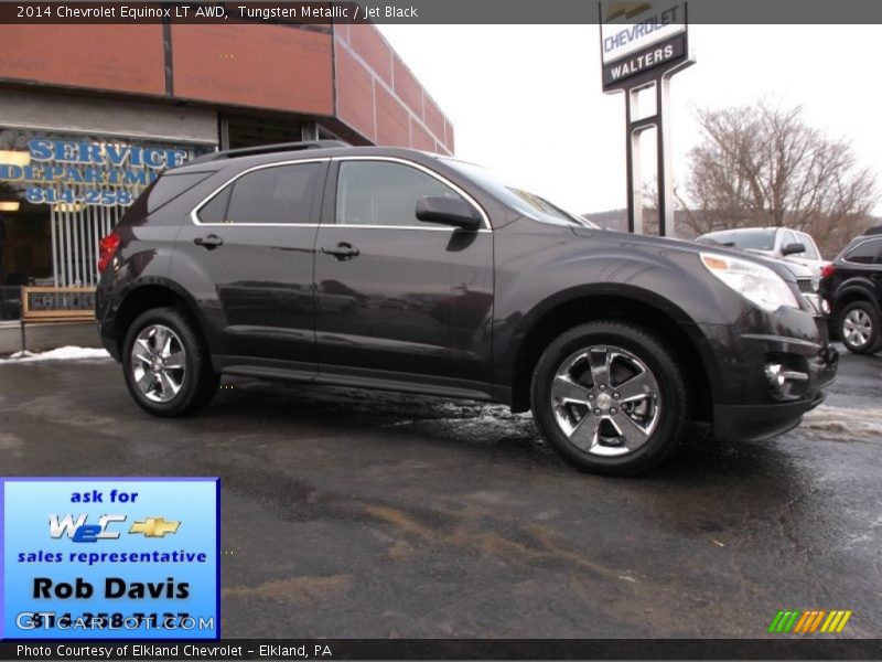 Tungsten Metallic / Jet Black 2014 Chevrolet Equinox LT AWD