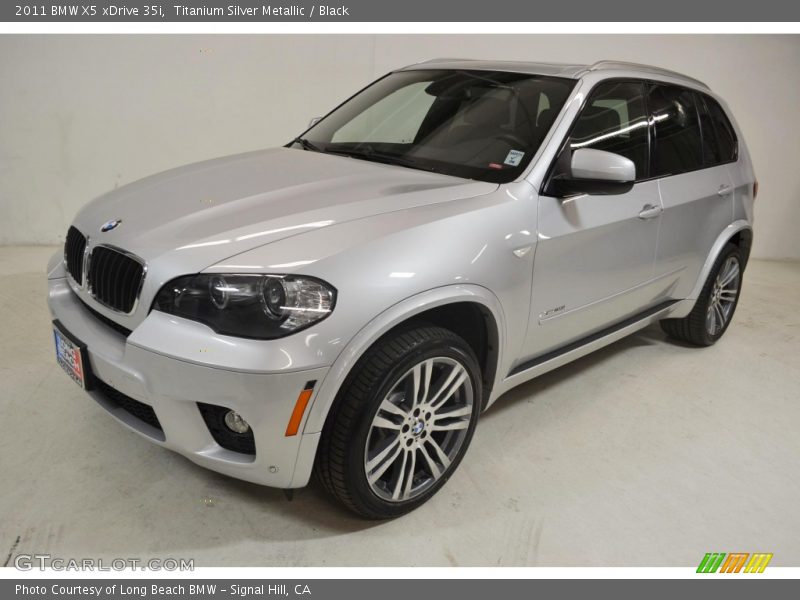 Titanium Silver Metallic / Black 2011 BMW X5 xDrive 35i