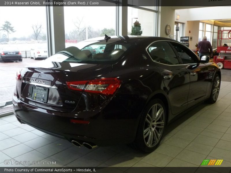 Rosso Folgore (Dark Red) / Cuoio 2014 Maserati Ghibli