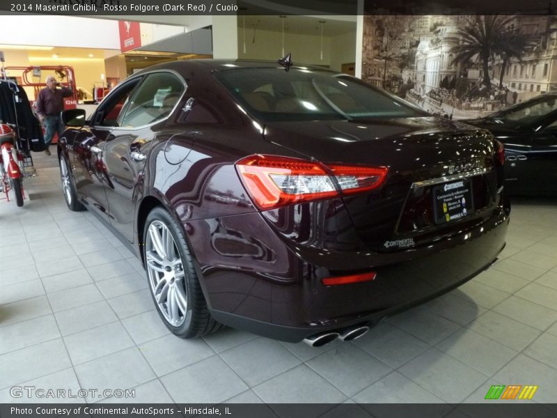 Rosso Folgore (Dark Red) / Cuoio 2014 Maserati Ghibli