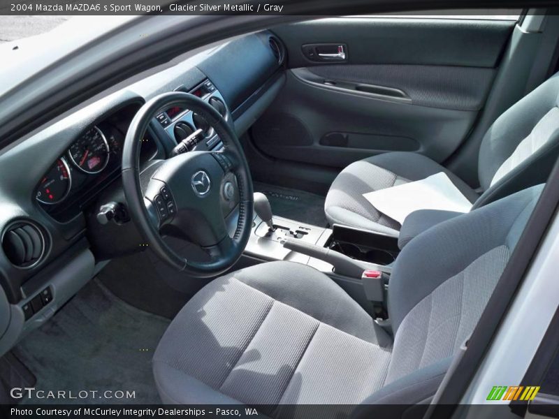 Glacier Silver Metallic / Gray 2004 Mazda MAZDA6 s Sport Wagon