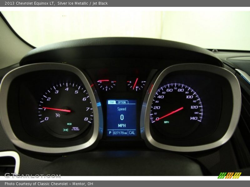 Silver Ice Metallic / Jet Black 2013 Chevrolet Equinox LT