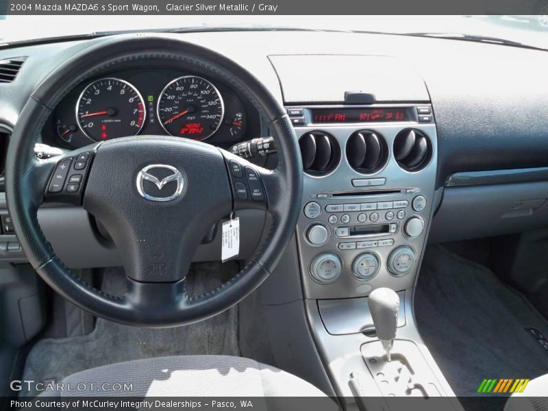Glacier Silver Metallic / Gray 2004 Mazda MAZDA6 s Sport Wagon