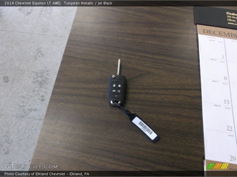 Tungsten Metallic / Jet Black 2014 Chevrolet Equinox LT AWD