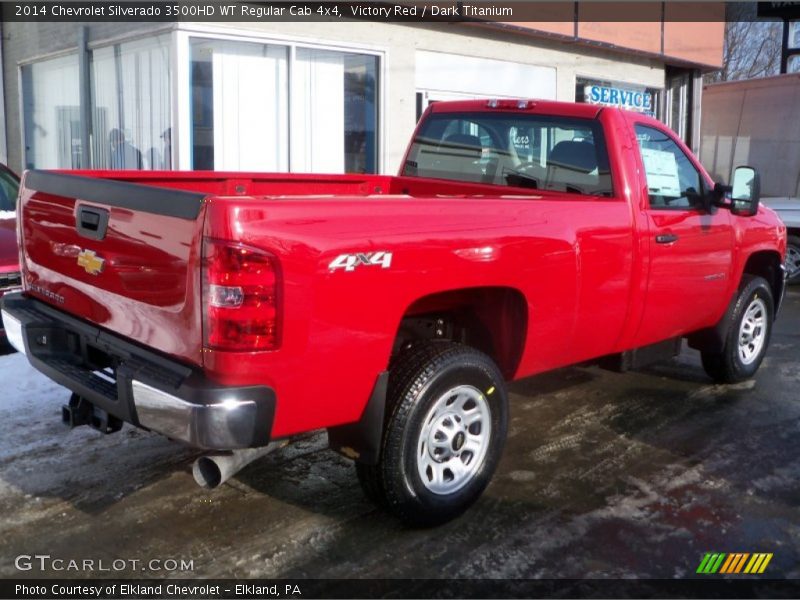 Victory Red / Dark Titanium 2014 Chevrolet Silverado 3500HD WT Regular Cab 4x4