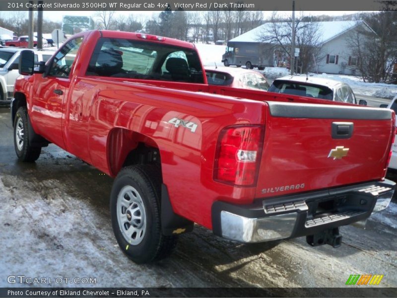 Victory Red / Dark Titanium 2014 Chevrolet Silverado 3500HD WT Regular Cab 4x4