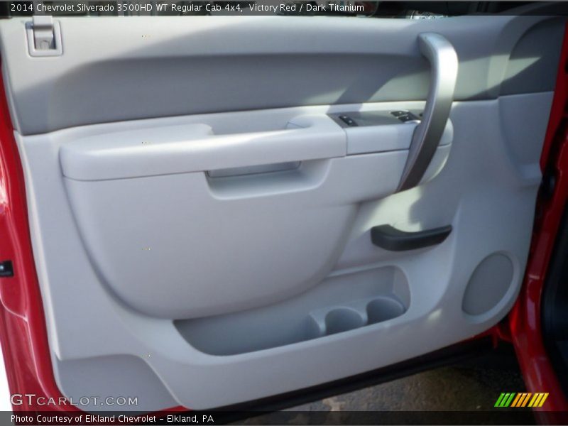 Victory Red / Dark Titanium 2014 Chevrolet Silverado 3500HD WT Regular Cab 4x4