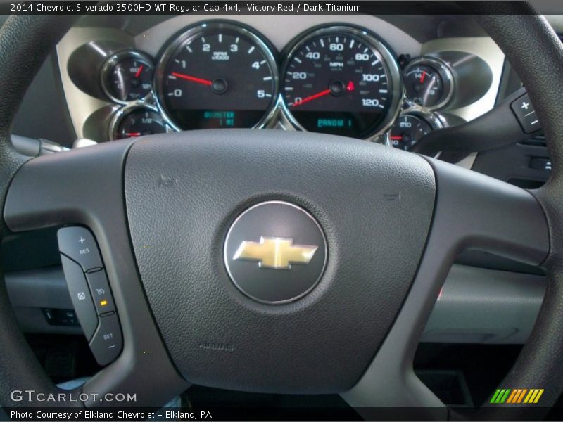 Victory Red / Dark Titanium 2014 Chevrolet Silverado 3500HD WT Regular Cab 4x4