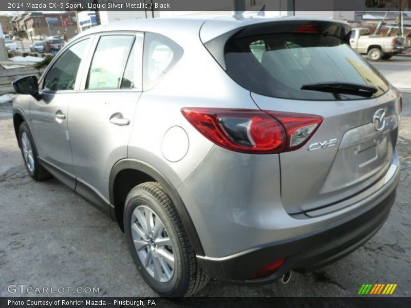 Liquid Silver Metallic / Black 2014 Mazda CX-5 Sport