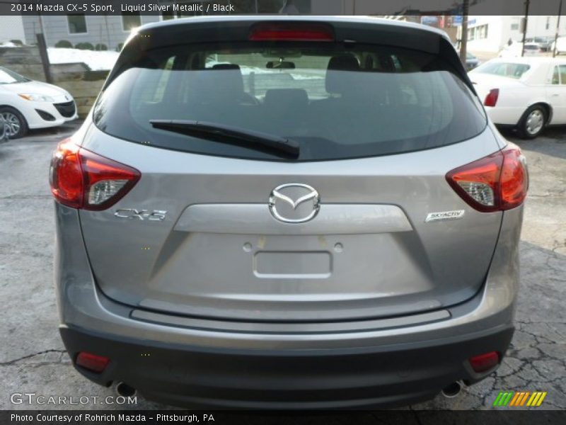 Liquid Silver Metallic / Black 2014 Mazda CX-5 Sport