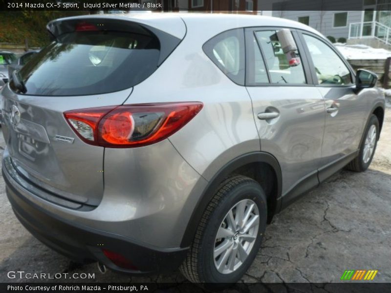Liquid Silver Metallic / Black 2014 Mazda CX-5 Sport