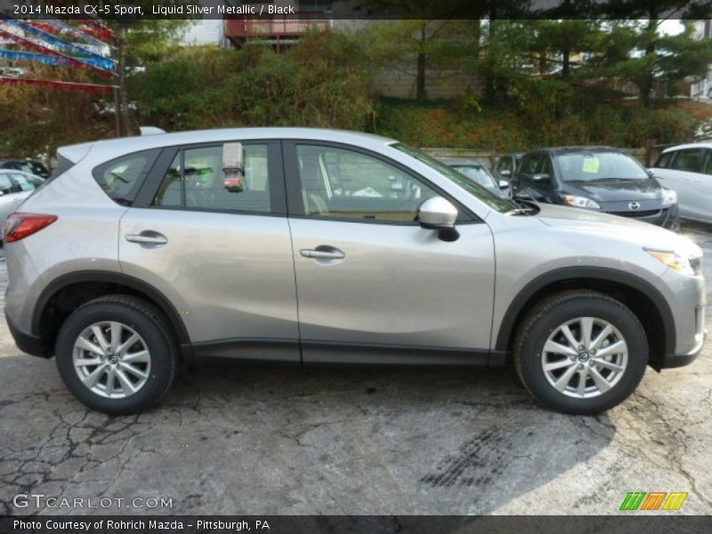 Liquid Silver Metallic / Black 2014 Mazda CX-5 Sport