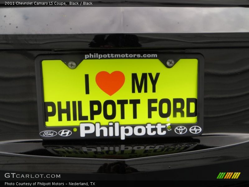 Black / Black 2011 Chevrolet Camaro LS Coupe