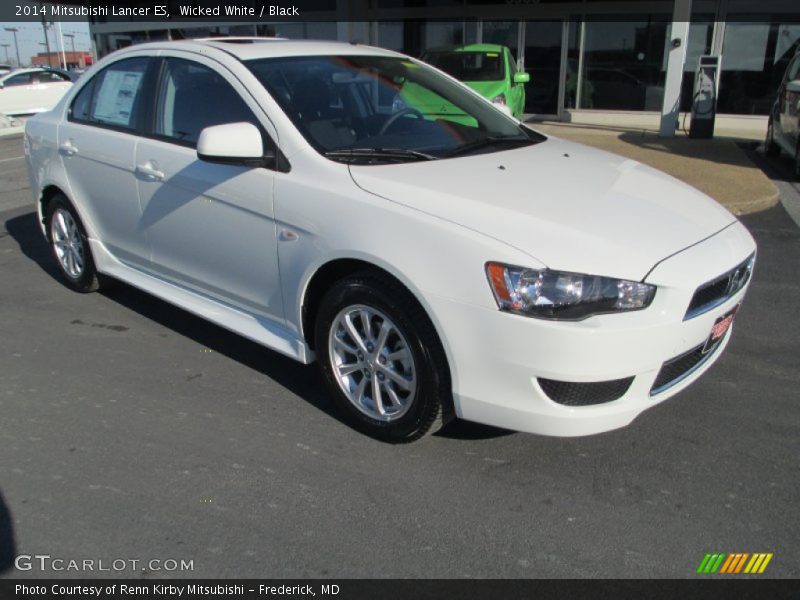 Wicked White / Black 2014 Mitsubishi Lancer ES