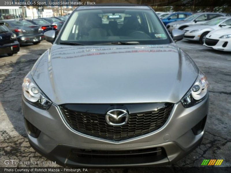 Liquid Silver Metallic / Black 2014 Mazda CX-5 Sport