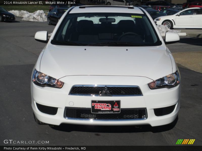Wicked White / Black 2014 Mitsubishi Lancer ES