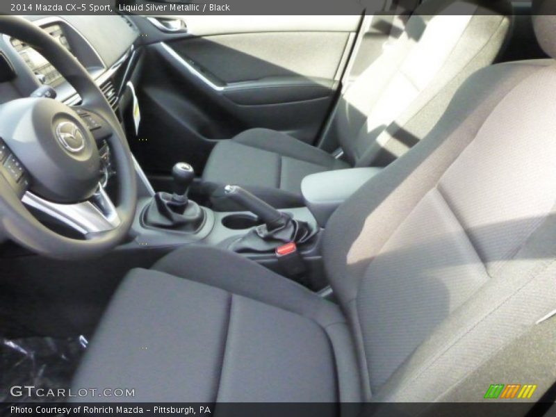 Liquid Silver Metallic / Black 2014 Mazda CX-5 Sport