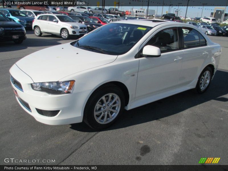 Wicked White / Black 2014 Mitsubishi Lancer ES