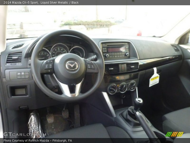 Liquid Silver Metallic / Black 2014 Mazda CX-5 Sport