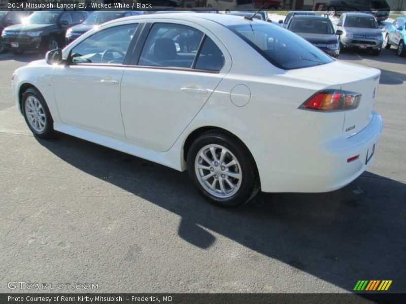 Wicked White / Black 2014 Mitsubishi Lancer ES
