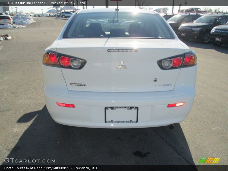Wicked White / Black 2014 Mitsubishi Lancer ES