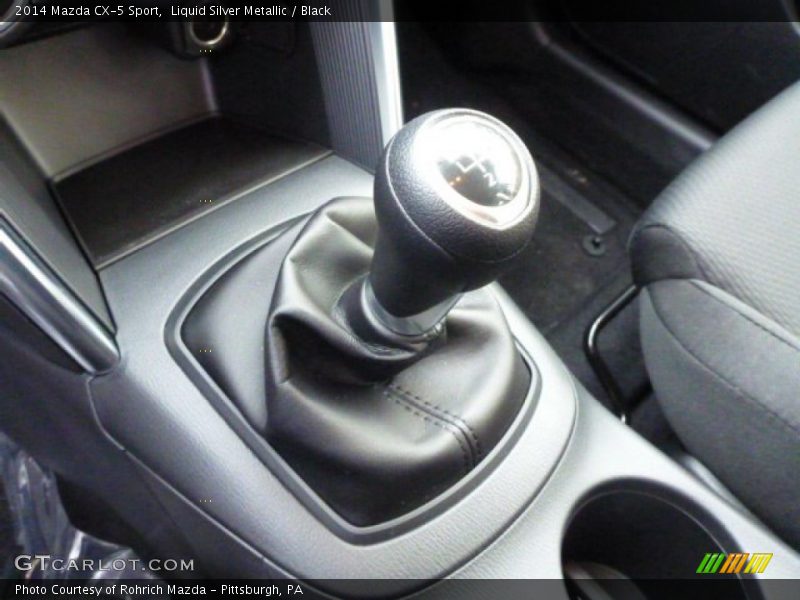 Liquid Silver Metallic / Black 2014 Mazda CX-5 Sport