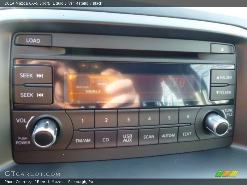 Liquid Silver Metallic / Black 2014 Mazda CX-5 Sport