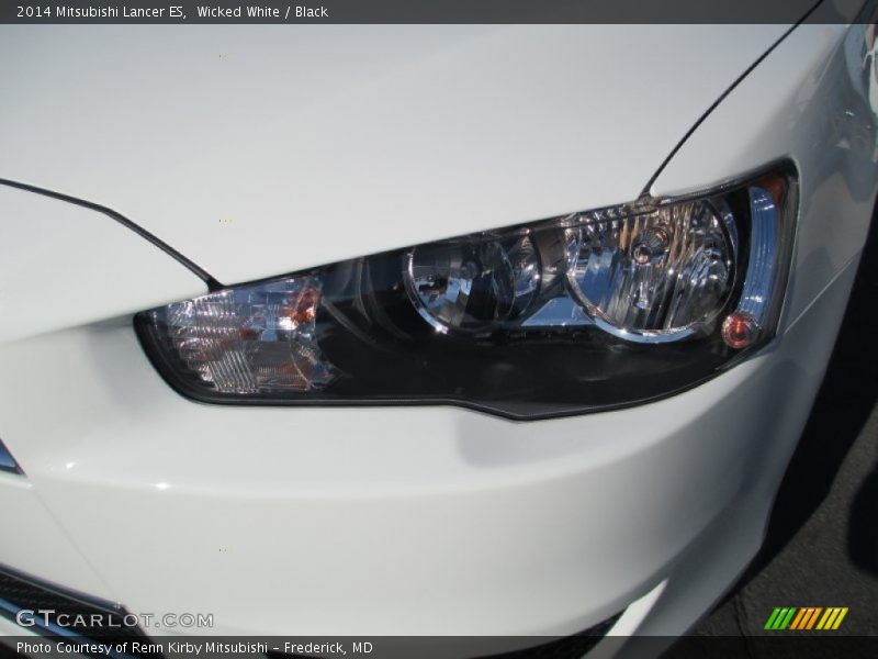 Wicked White / Black 2014 Mitsubishi Lancer ES
