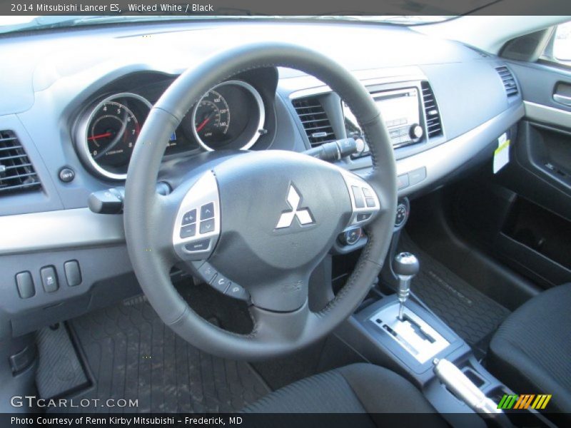 Wicked White / Black 2014 Mitsubishi Lancer ES