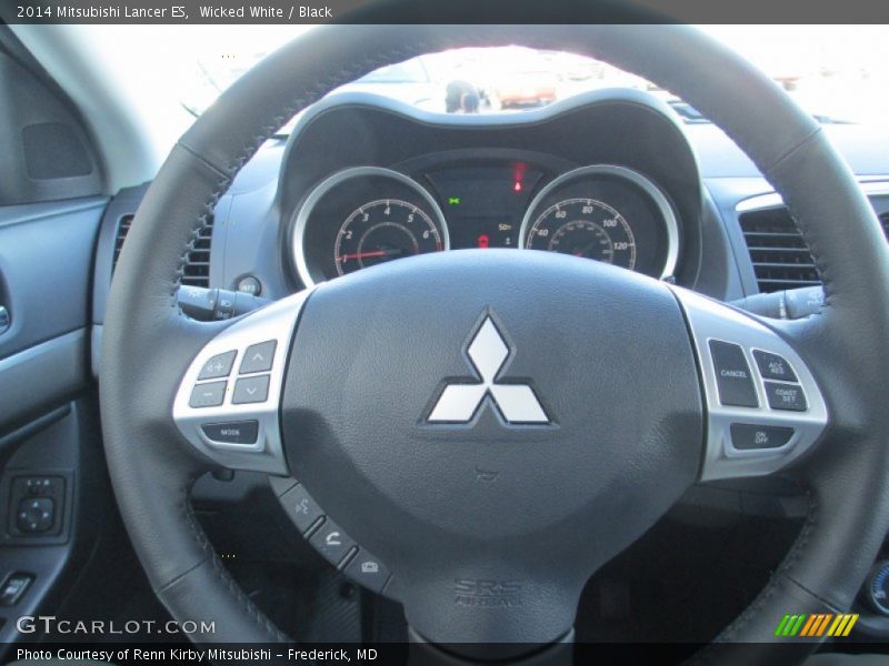 Wicked White / Black 2014 Mitsubishi Lancer ES