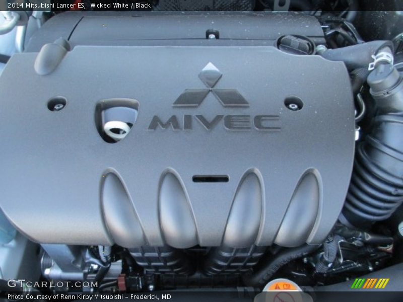 Wicked White / Black 2014 Mitsubishi Lancer ES