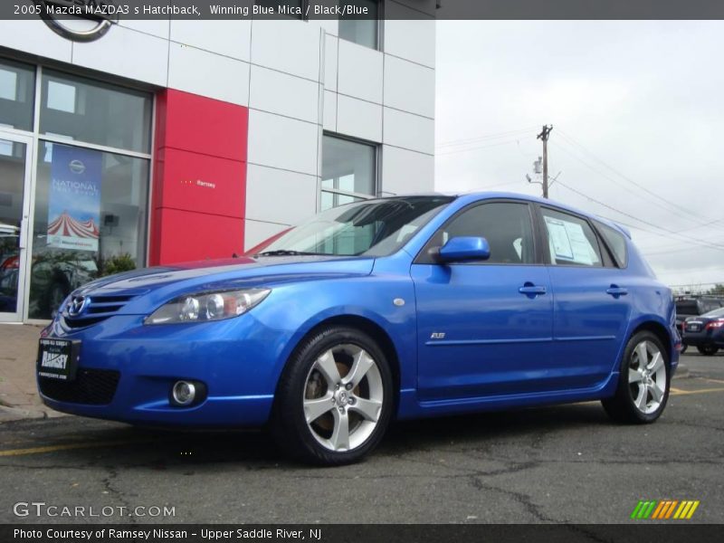 Winning Blue Mica / Black/Blue 2005 Mazda MAZDA3 s Hatchback
