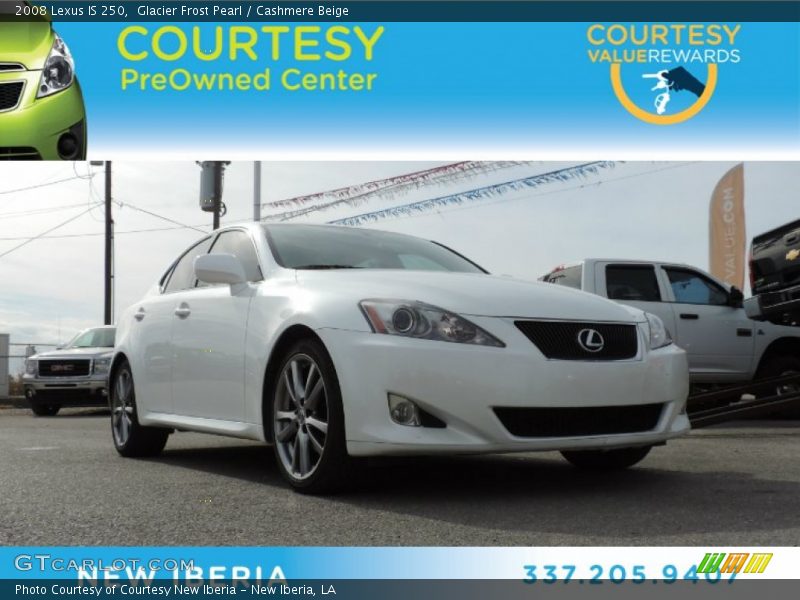 Glacier Frost Pearl / Cashmere Beige 2008 Lexus IS 250