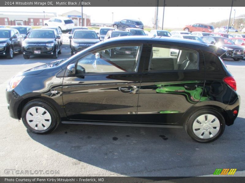 Mystic Black / Black 2014 Mitsubishi Mirage DE