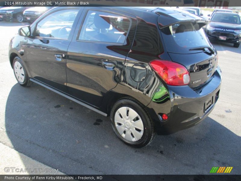 Mystic Black / Black 2014 Mitsubishi Mirage DE