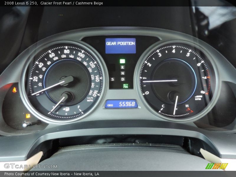 Glacier Frost Pearl / Cashmere Beige 2008 Lexus IS 250
