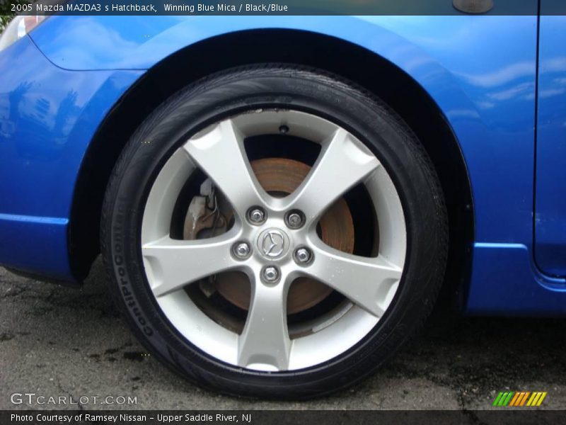 Winning Blue Mica / Black/Blue 2005 Mazda MAZDA3 s Hatchback
