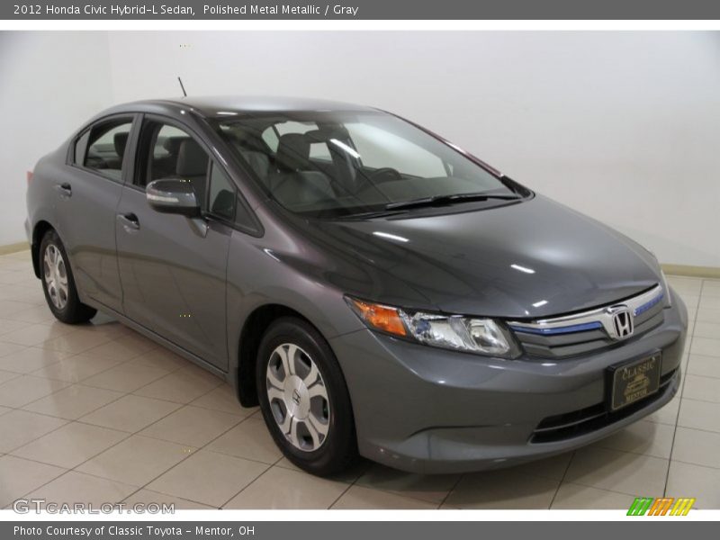 Polished Metal Metallic / Gray 2012 Honda Civic Hybrid-L Sedan