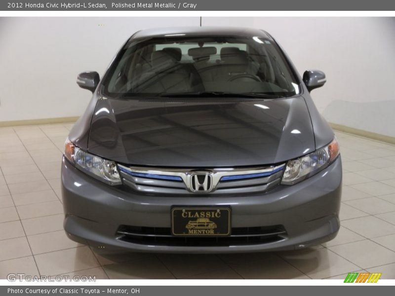 Polished Metal Metallic / Gray 2012 Honda Civic Hybrid-L Sedan