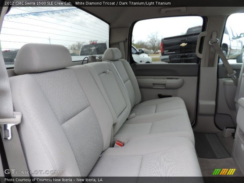 White Diamond Tricoat / Dark Titanium/Light Titanium 2012 GMC Sierra 1500 SLE Crew Cab