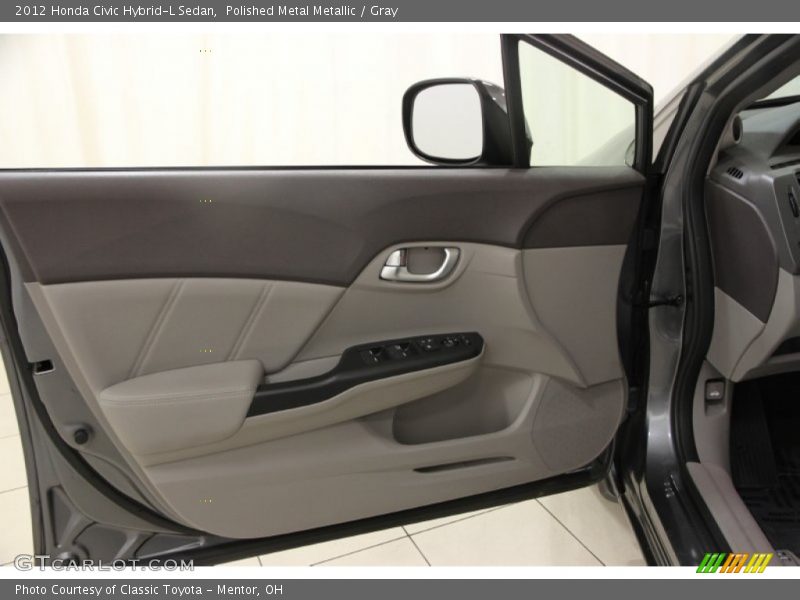 Polished Metal Metallic / Gray 2012 Honda Civic Hybrid-L Sedan